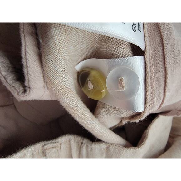 Joie Pants Womens Size XL 100% Linen Straight Wide Leg High Rise Lagenlook - Picture 8 of 10